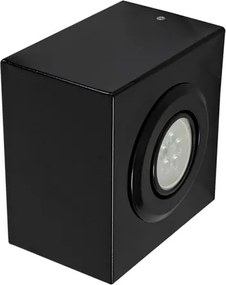 Arandela Quadrada Aluminio Preto Ip65