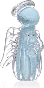 Mini Anjo Uriel Cristal Murano M - Azul Bebê Azul Bebê