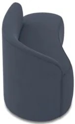 Sofá 3 Lugares Para Sala 180cm Orgânico Wendi Suede Azul Marinho I01