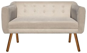 NAMORADEIRA JULIA 2 LUGARES SUEDE BEGE P