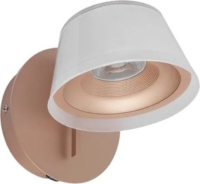 Arandela Led Aluminio Champagne 6W 3000K Copo