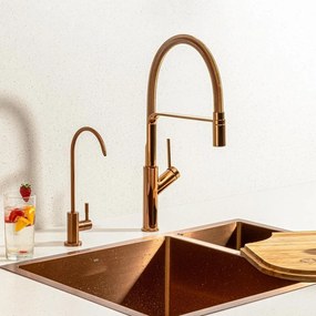 Torneira Monocomando Gourmet de Cozinha (Venice Rosé Gold)