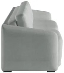 Sofá Cama Casal para Sala 236cm Polska Z08 Boucle Cinza Claro - Mpozen