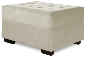Puff Decorativo Coímbra 60x80 Suede Bege