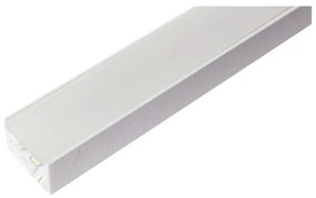 Perfil Sobrepor Para Fita Led Wood 75Cm 1,7X75X1,0Cm | Usina 30760/75 (BT - Branco Texturizado)