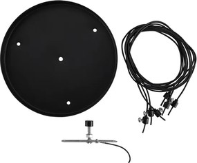 Kit Pendente Redondo Para Plafon - PRETO