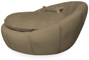 Cama Pet Ariel para Cães e Gatos Almofadada Veludo Cores - Marrom