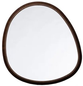 Espelho Bossa Slim Médio Moldura Nogueira 82X74cm - 77654 Sun House