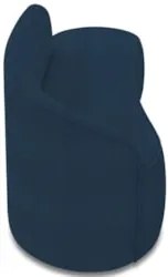 Sofá 2 Lugares Para Sala 140cm Orgânico Wendi Boucle Azul I01  - Mpoze