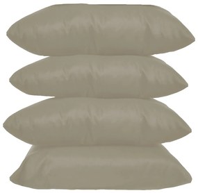 Kit 4 Almofadas Decorativas 40x40 Tecido Suede Nude