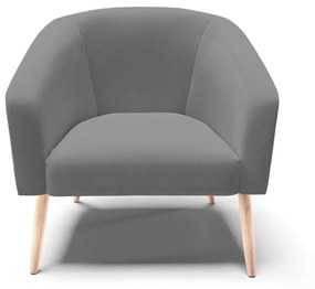 Poltrona Decorativa Pé Palito Natural Stella Linho D03 - D'Rossi - A26 Grafite
