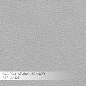 Poltrona Decorativa Sala de Estar Pés Palito Lubbock Couro Branco G58 - Gran Belo