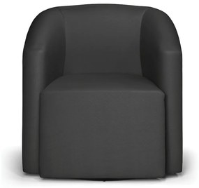 Poltrona Decorativa Base Giratória Stella Max Sintético D03 - D'Rossi - Preto