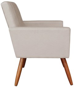KIT 02 POLTRONAS NINA SUEDE BEGE PES PAL