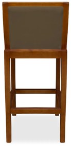Banqueta Decorativa Josi Veludo Marrom
