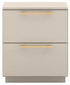Mesa De Cabeceira Dubai 2 Gavetas Fendi - Vila Rica Móveis
