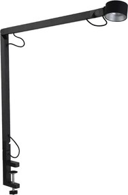 Luminaria De Mesa Led Aluminio Preto Com Garra 6W 3000K Tool