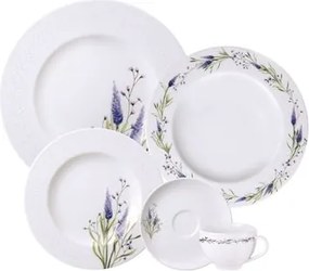 Aparelho de Jantar Tramontina Lilla em Porcelana Decorada 20 Peças