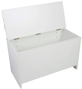 Banco/Caixa de Lenha com Baú CL 001 100% MDF - Branco