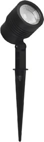 Espeto Led Abs Preto 6W 38 Ip65 Optical - LED BRANCO QUENTE (3000K)
