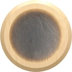 Arandela Led Ardosia E Madeira 49W 3000K Petra - MAPLE