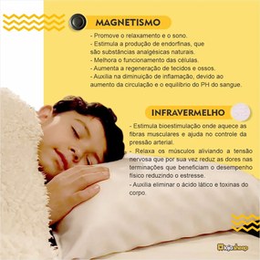 Travesseiro Ortopédico Terapêutico com Infravermelho Fir Bom Sono  -Loja Sheep - Branco