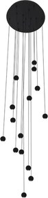 Pendente Led Aluminio 58W 3000K Marionete - PRETO