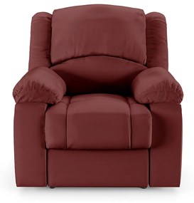 Poltrona do Papai Reclinável Sala de Cinema Madrid Power Elétrica USB PU Vermelho  G23