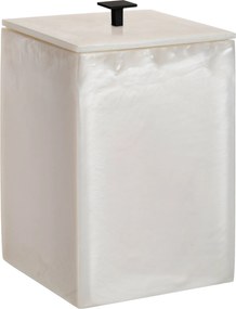 Lixeira de Piso Resina Madrepérola Black Matte