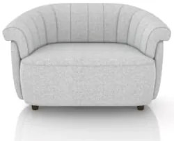 Sofá 2 Lugares 150cm Namoradeira Lykan Linho Cinza Z32    - Mpozenato