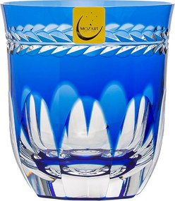 Copo de Cristal Lapidado p/ Whisky - Azul - 17 Azul - 17