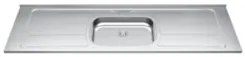 Pia de Cozinha com Cuba e Válvula Bali 200cm Aço Inox - Ghel Plus