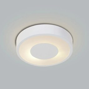 Plafon De Sobrepor Redondo Donna Ø60X12Cm 6Xe27 / Metal E Acrilico | U... (BT - Branco Texturizado)