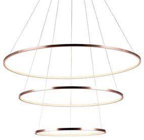 Pendente Birdie Aros Ø80X2Cm / Ø60X2Cm / Ø40X2Cm Led 39W 3000K Bivolt... (Cobre)