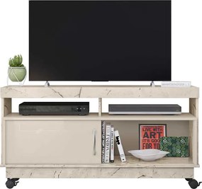 Rack Decorativo Merlim 2 Nichos até 50 Calacata/OffWhite G97 - Gran Belo