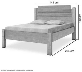 Cama Paris Casal Nature - Gabrielli Móveis