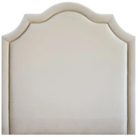 Cabeceira Casal Neville - Tecido Veludo Nude  Kleiner