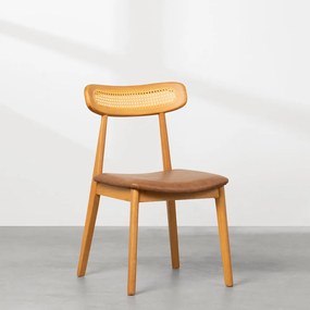 Cadeira Dalí Encosto Palha - Natural