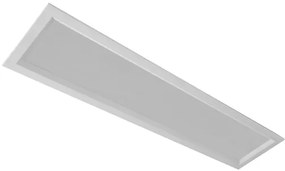 Plafon Led Embutir Aluminio Branco 27W Sevilha - LED BRANCO QUENTE (3000K)