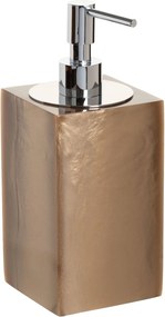 Porta Sabonete Líquido em Resina Champagne - Cromado
