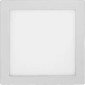 Plafon Led De Sobrepor Branco 18W 22,5X22,5Cm Moldura - LED BRANCO FRIO (6000K)