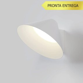 Arandela Cone Hat Ø17X9,5Cm Led 5W 3000K - Qimporta Ar2527 (BRANCO)