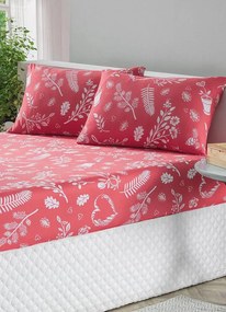 Jogo de Cama Malha Salmão Casal 3 Peças