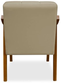 Poltrona Decorativa Vênus Veludo Nude