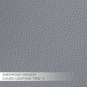 Poltrona Decorativa Reclinável Elétrica Moroni Couro Cinza G43 - Gran Belo