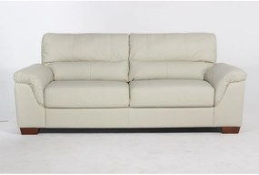 Sofá Couro Legitimo 2 Lugares - Rino Couro Natural Branco