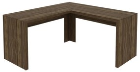 Mesa De Escritório Escrivaninha De Canto Home Office Nogal