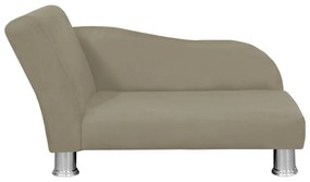 Divã Cama Pet Luxo para Cães E Gatos Elegante Confortável Suede Nude