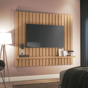 Painel Suspenso Decorativo Link 1.6 Ripado TV até 60 Pol Freijó G26 - HB Móveis