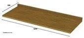 Tampo Para Balcão 120cm 100% MDF Essência Nature - Henn